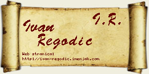 Ivan Regodić vizit kartica